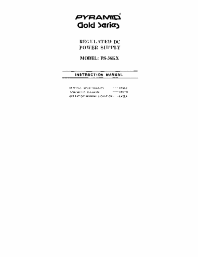 Pyramid PS-36KX Power suply dc 12-16v 35A